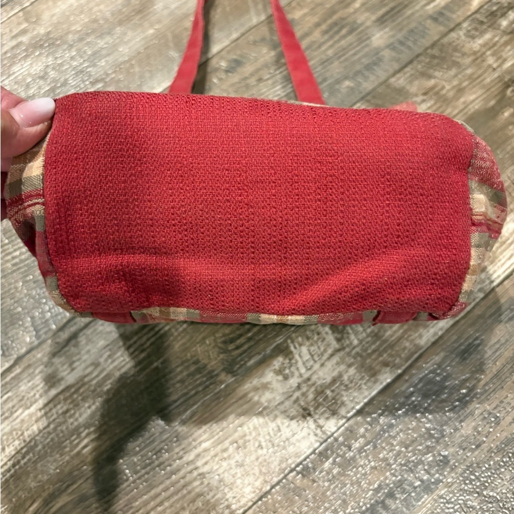 Longaberger Plaid Tote Bag View 3